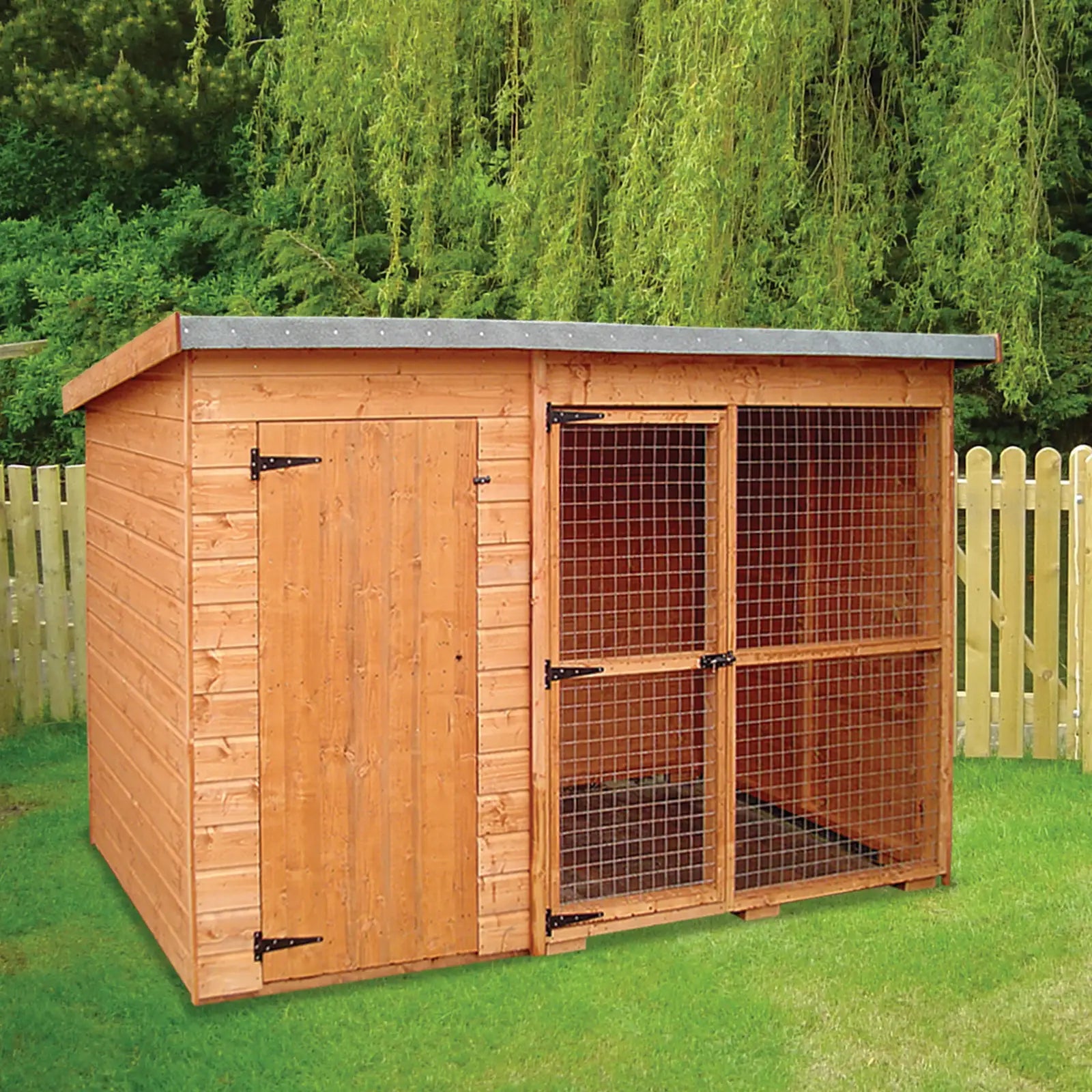 Laughton Dog Kennel & Run 3 x 1.2 x 1.8m Ref 1004