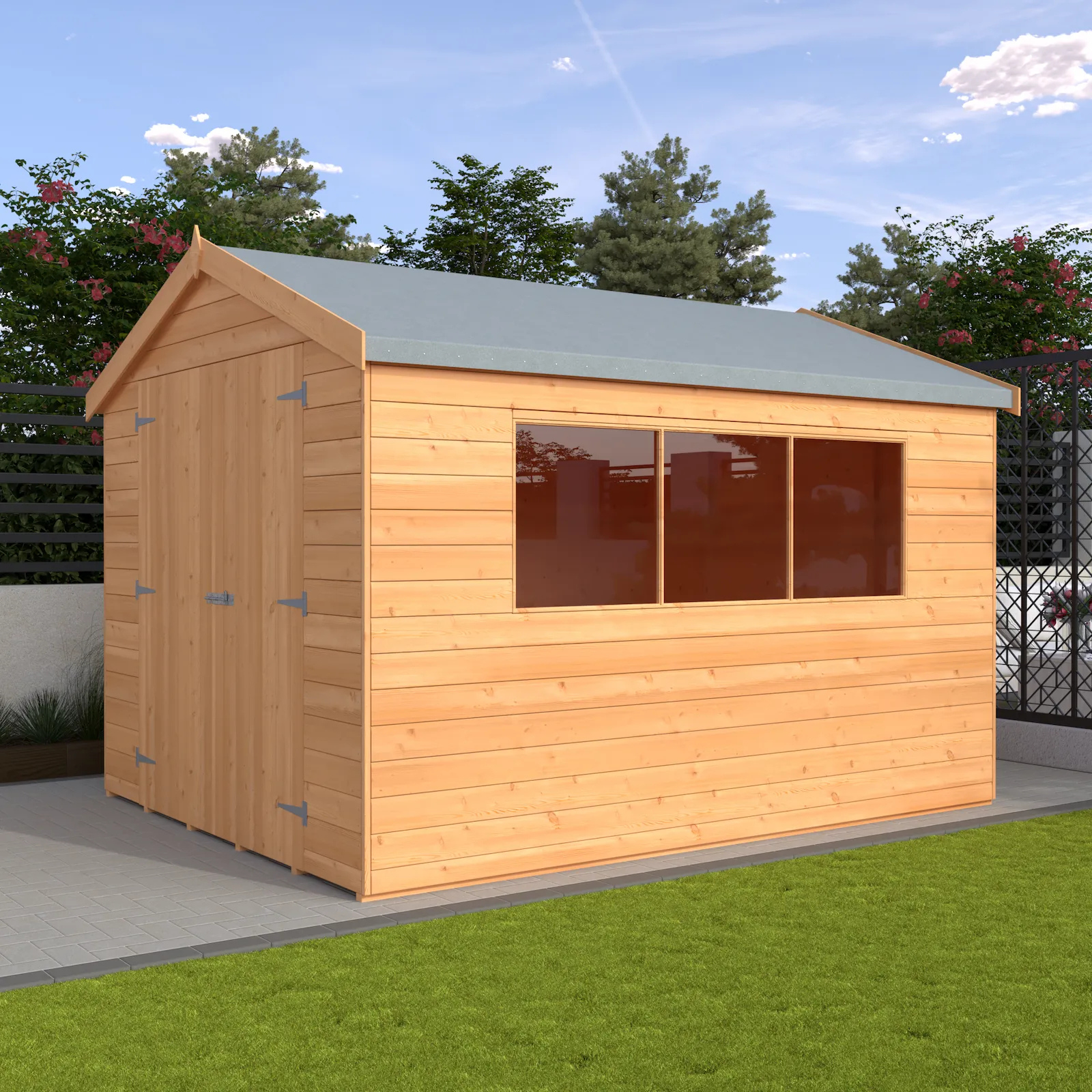 Warwick Apex Shed Double Door 1008