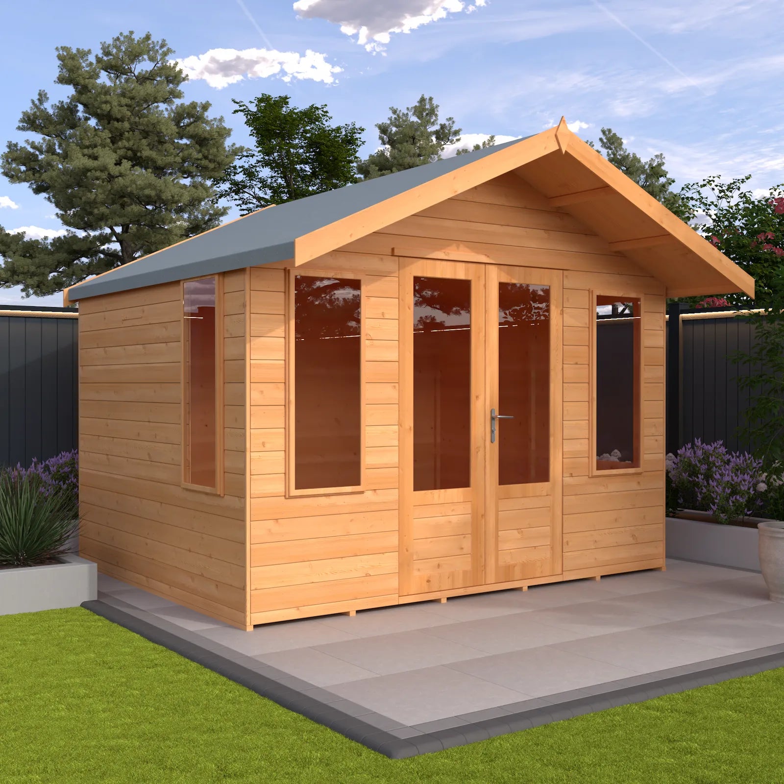 Cotswold Summerhouse - Modern Offset Door 806 -