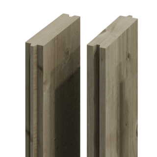 DuraPost® REDWOOD ACCOUSTIC BOARDS GREEN UC4