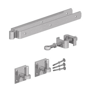 GATEMATE® ADJUSTABLE HINGE SET/HOOKS ON PLT