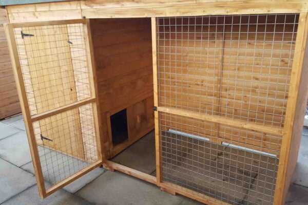 Laughton Dog Kennel & Run 3.6 x 1.2 x 1.8m Ref 1204