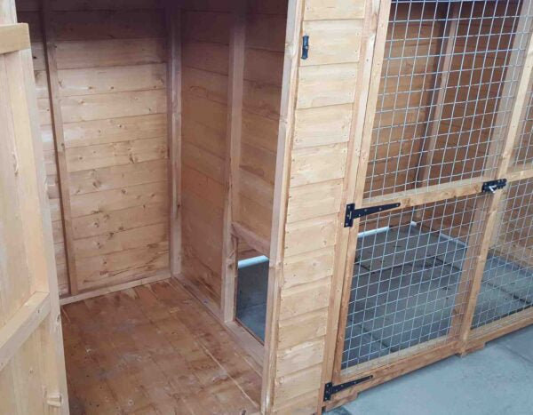 Laughton Dog Kennel & Run 3 x 1.2 x 1.8m Ref 1004