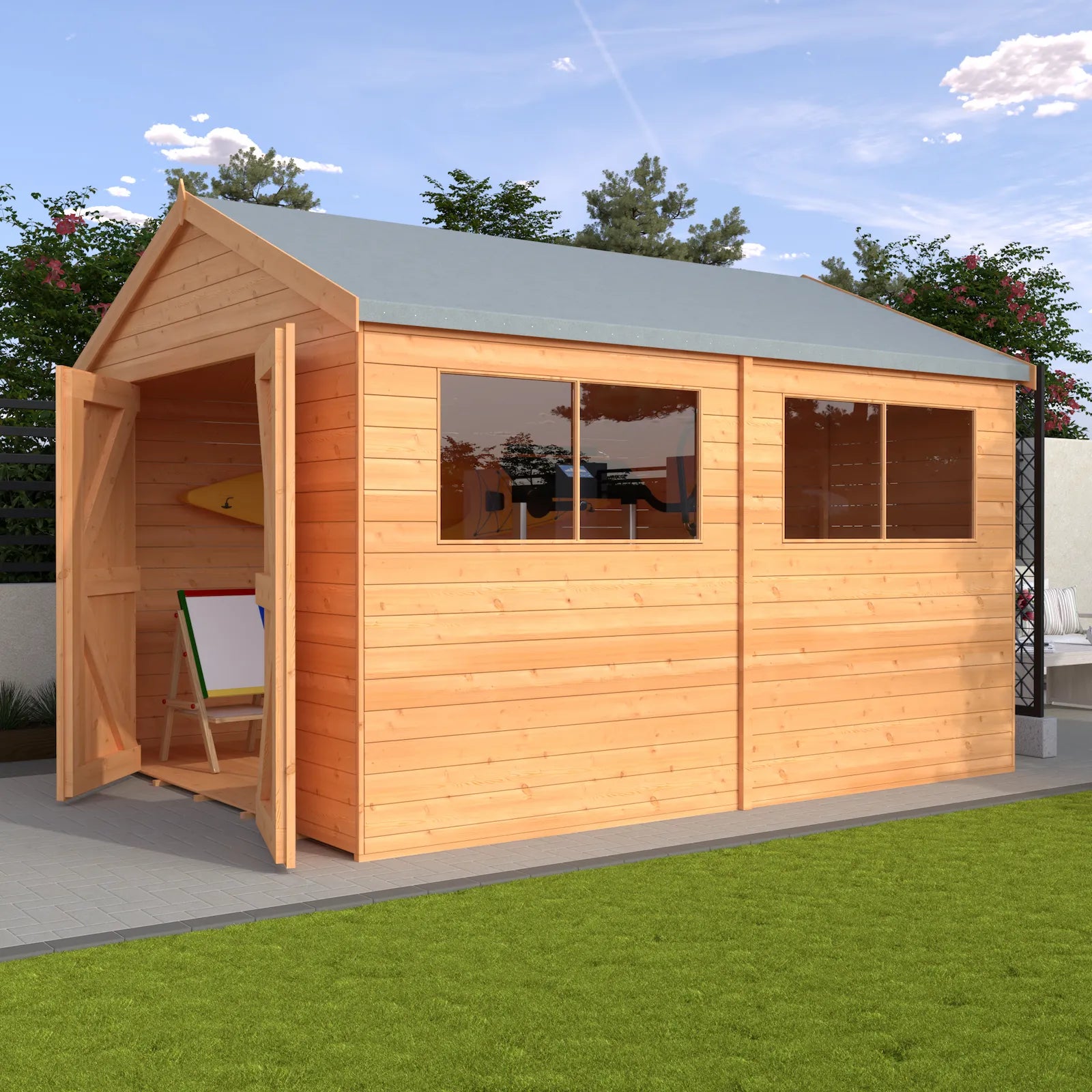 Major Apex Shed Double Door 1008