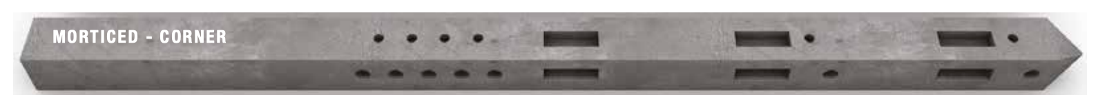 Morticed Posts - Corners