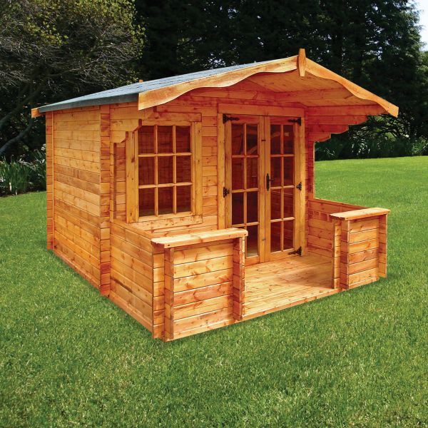 Charnwood B Log Cabin With Verandah 1208+4